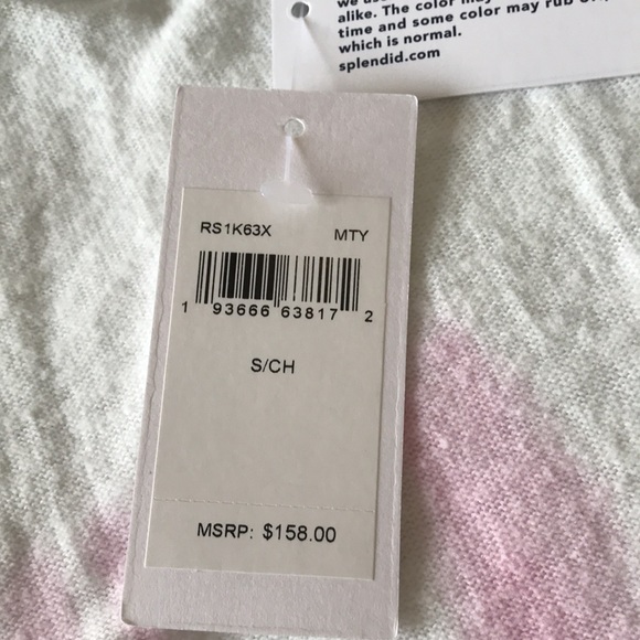 Splendid Zip Up Tie Dye Hoodie Lounge Top - Picture 9 of 11